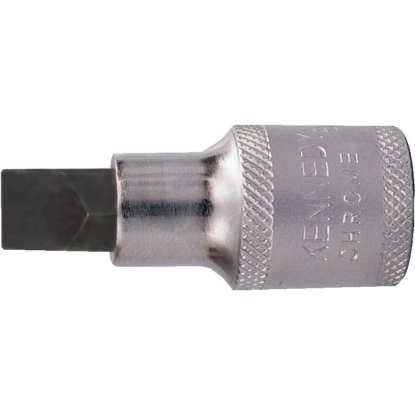 1/2in. Drive, Standard Screwdriver Bit Socket, 12mm, Metric, Chromed Finish