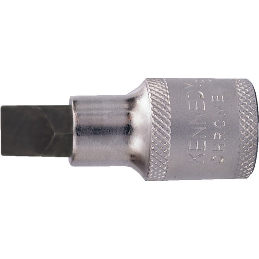 1/2in. Drive, Standard Screwdriver Bit Socket, 12mm, Metric, Chromed Finish