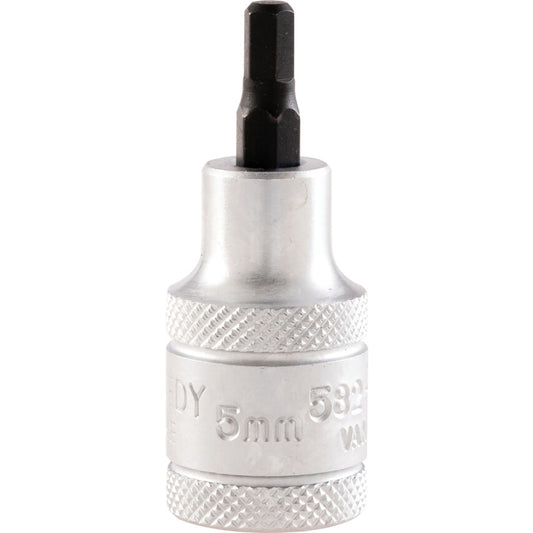 1/2in. Drive, Standard Hexagon Bit Socket, 55mm, Metric, Chromed Finish