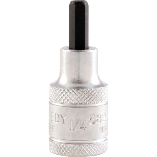 1/2in. Drive, Standard Hexagon Bit Socket, 55mm, Imperial, Chromed Finish