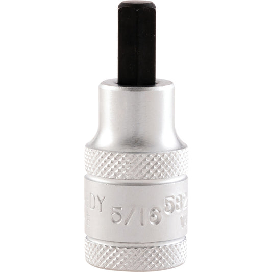 1/2in. Drive, Standard Hexagon Bit Socket, 55mm, Imperial, Chromed Finish