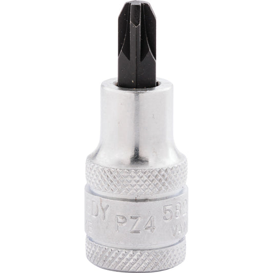 1/2in. Drive, Standard Screwdriver Bit Socket, 55mm, Metric, Chromed Finish