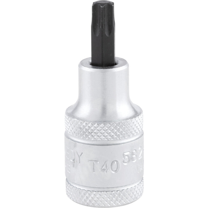 1/2in. Drive, Standard Torx Socket, T40, Torx, Chromed Finish