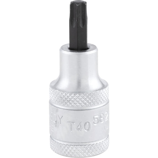 1/2in. Drive, Standard Torx Socket, T40, Torx, Chromed Finish