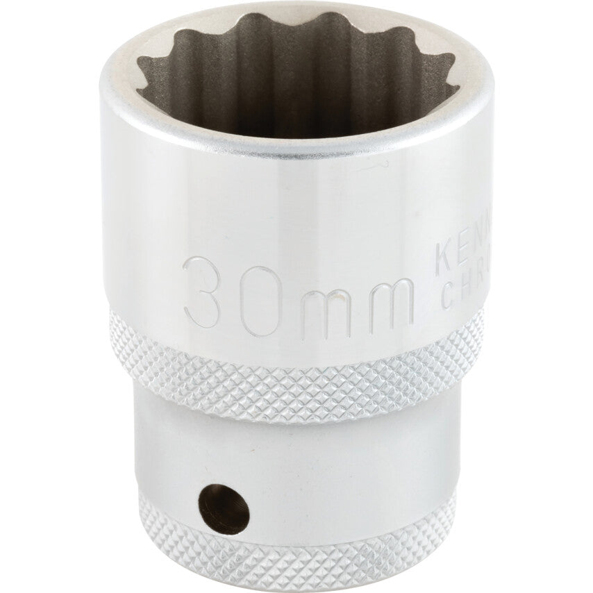 3/4in. Drive, Standard Bi-Hexagon Socket, 30mm, Metric, Chromed Finish