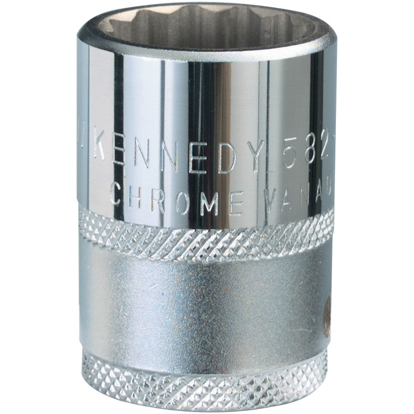 3/4in. Drive, Standard Bi-Hexagon Socket, 1in. AF, Chromed Finish