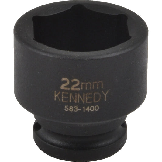 3/8in. Drive, Standard Impact Socket, 20mm, Metric, Black Oxide Finish