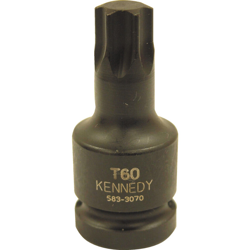 1/2in. Drive, Standard Torx Impact Bit, T45, Torx, Black Oxide Finish