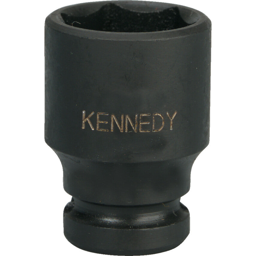 1in. Drive, Standard Hex Impact Socket, 1-7/16in. AF/Imperial, Black Oxide Finish