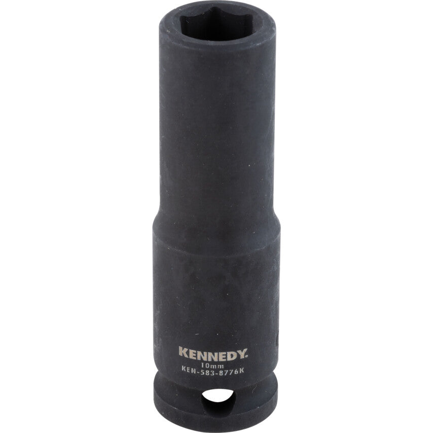 3/8in. Drive, Deep Impact Socket, 16mm, Metric, Black Oxide Finish