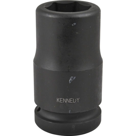 1in. Drive, Deep Hex Impact Socket, 1-3/4in. AF/Imperial, Black Oxide Finish
