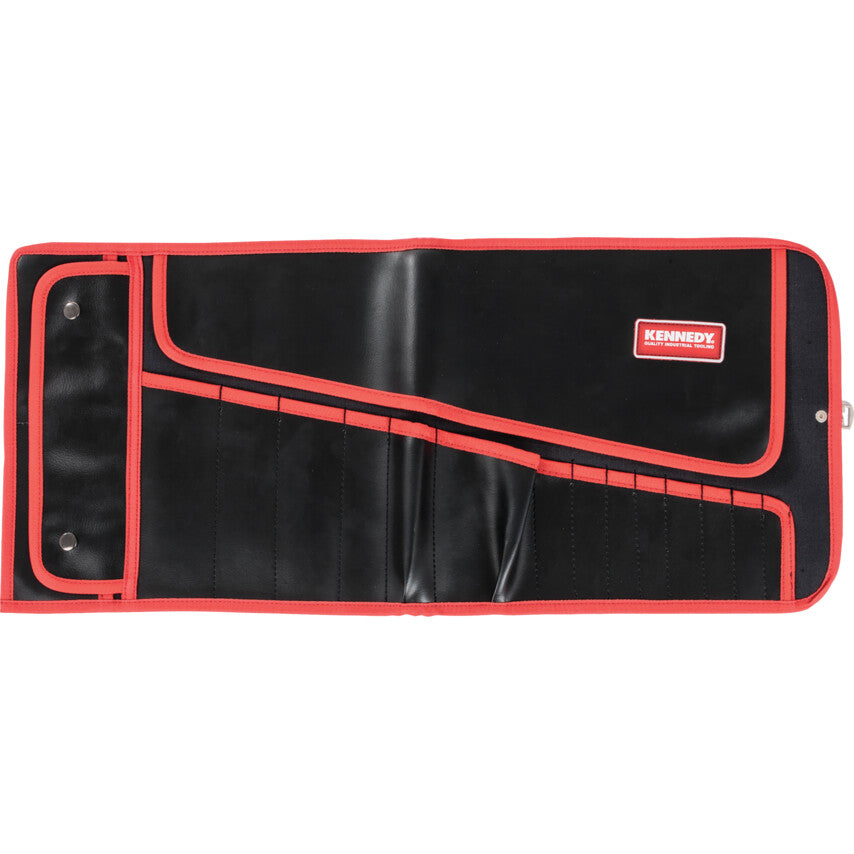 Tool Roll, PVC, Red/Black, 14 Pockets, 700 x 315mm