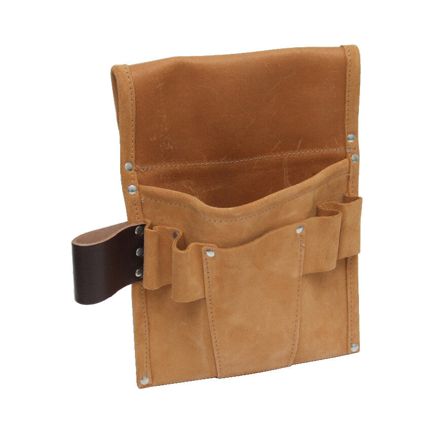 Tool Belt, Leather, Tan, 2 Pockets, 290 x 200mm