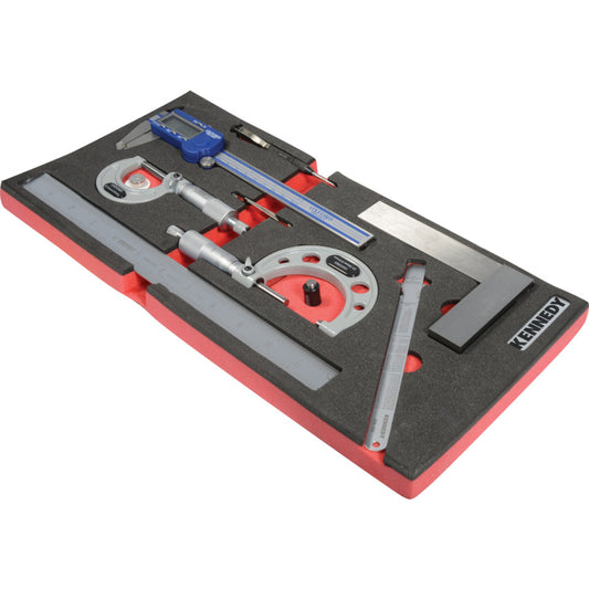 7 Piece Engineers Measuring Set in 1/3 Foam Inlay for Tool Cabinets