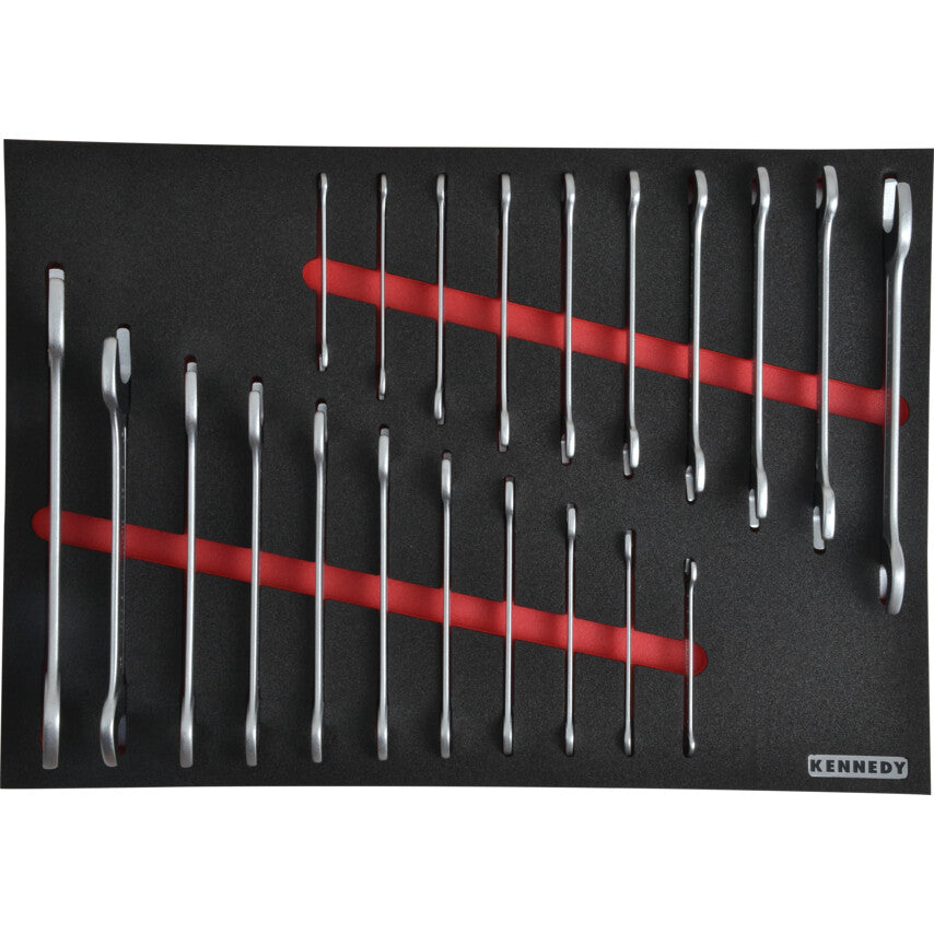 21 Piece Spanner Set in Foam Inlay for Tool Cabinets