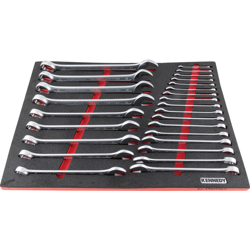 26 Piece Combination Spanner Set in Full Width Foam Inlay Tool Chests