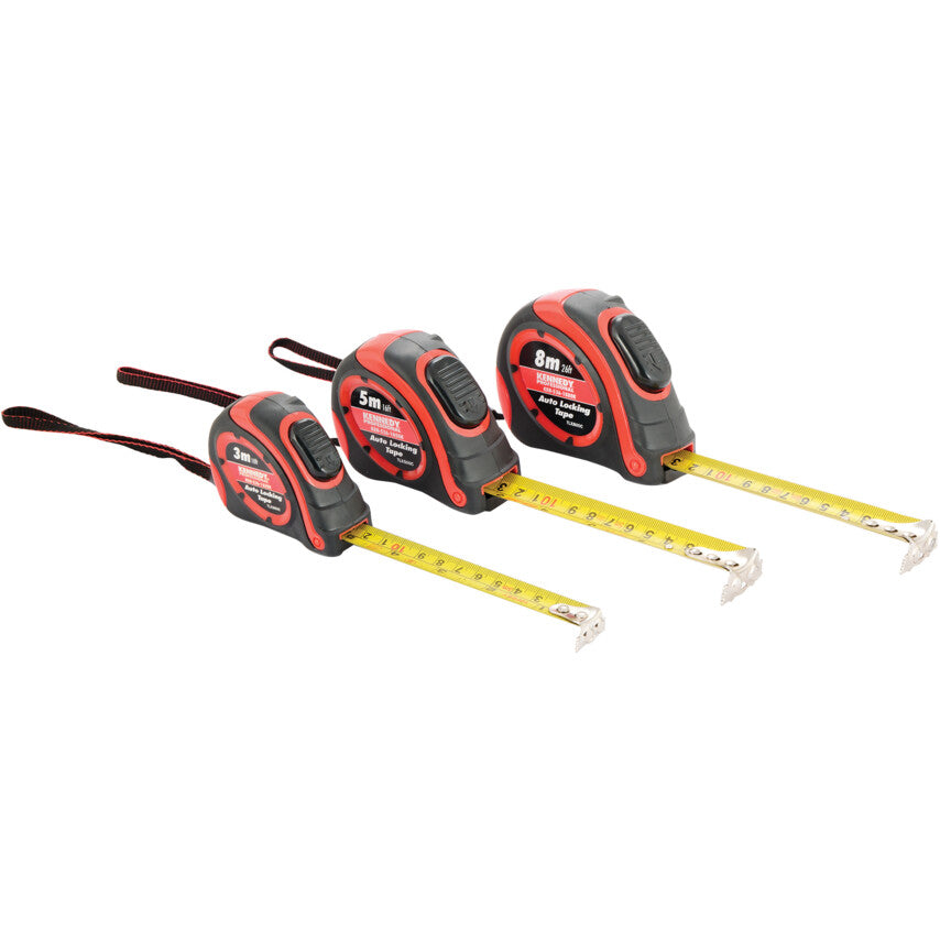 DOUBLE SIDED TAPE MEASURE SET 3M,5M, 8M