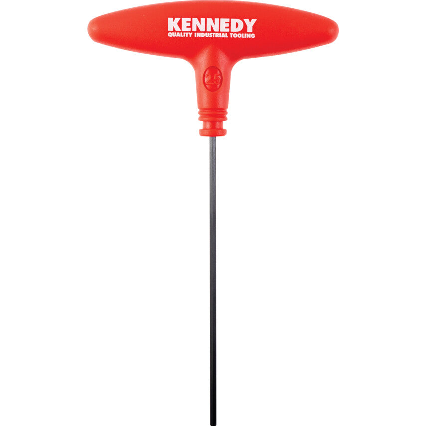 Hex Key, T-Handle, Hex, Metric, 2.5mm