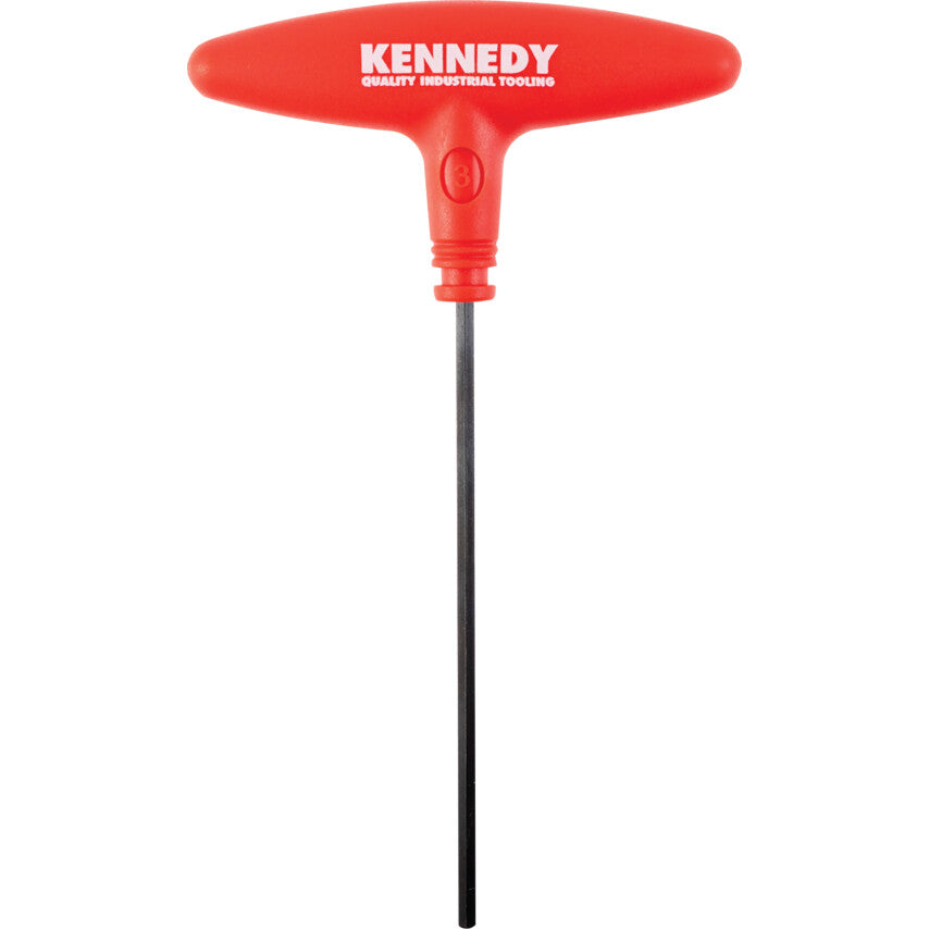 Hex Key, T-Handle, Hex, Metric, 3mm