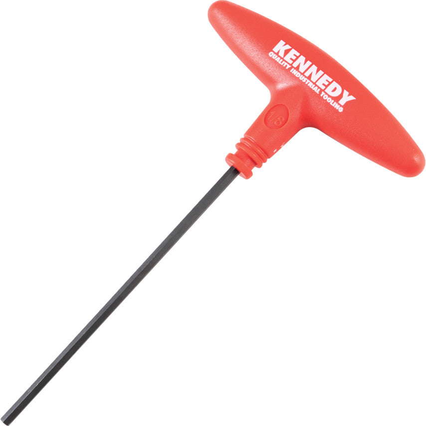 Hex Key, T-Handle, Hex, Imperial, 1/8"