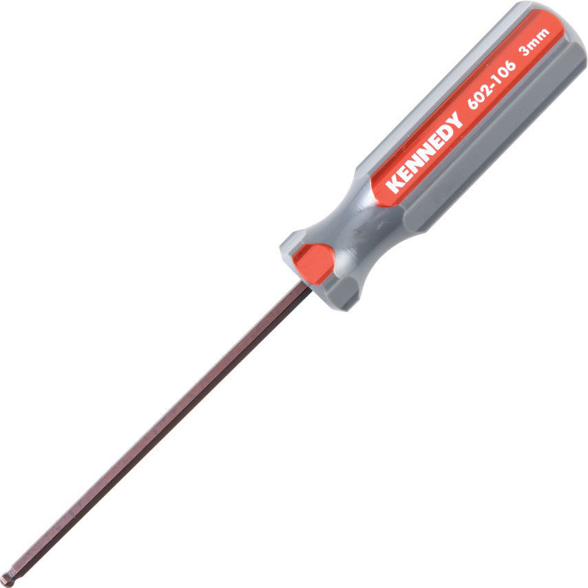Hex Key, Screwdriver, Hex Ball, Metric, 3mm