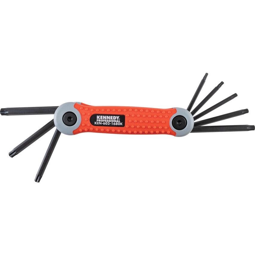 093-03T0, Torx Key, Folding, Torx, T9-T40, 8-piece