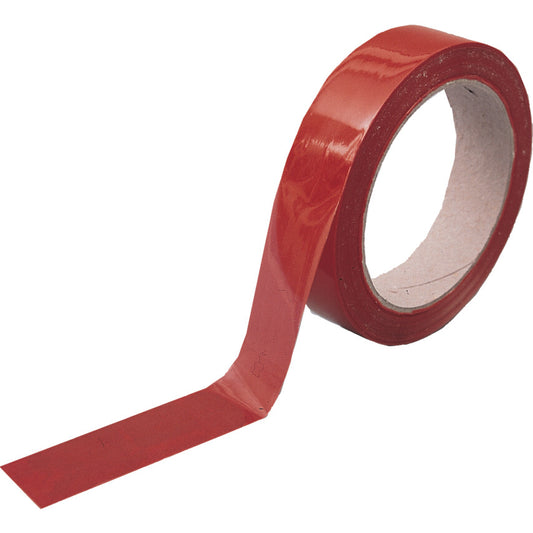 Low Tack Tape, Vinyl, Red, 25mm x 66m