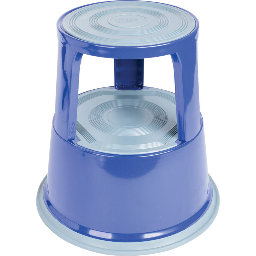 Kick Stool, 400mm, Metal, Blue
