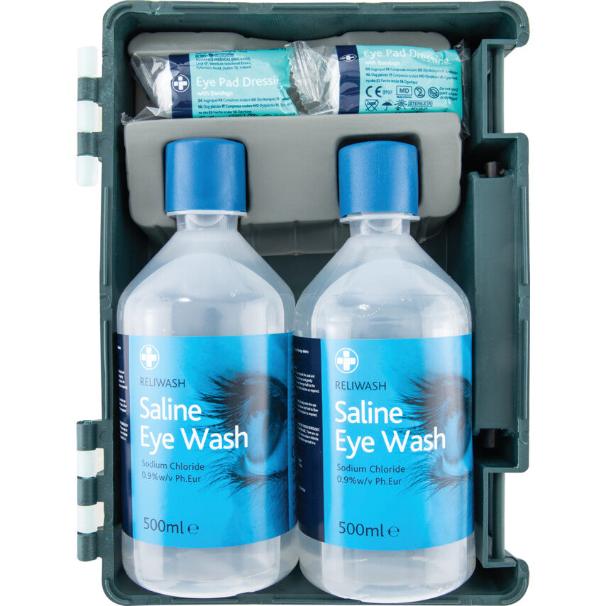 Eye Wash Cabinet with Eye Pads, Wall Mounted