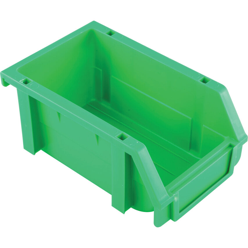 Storage Bins, Plastic, Green, 100x160x74mm