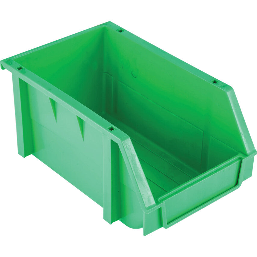 Storage Bins, Plastic, Green, 157x237x132mm