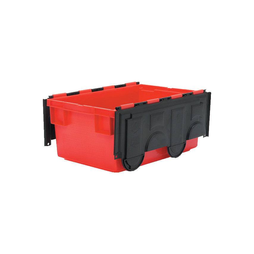 Euro Container with Lid, Red;Black, 600x400x265mm, 49.5L
