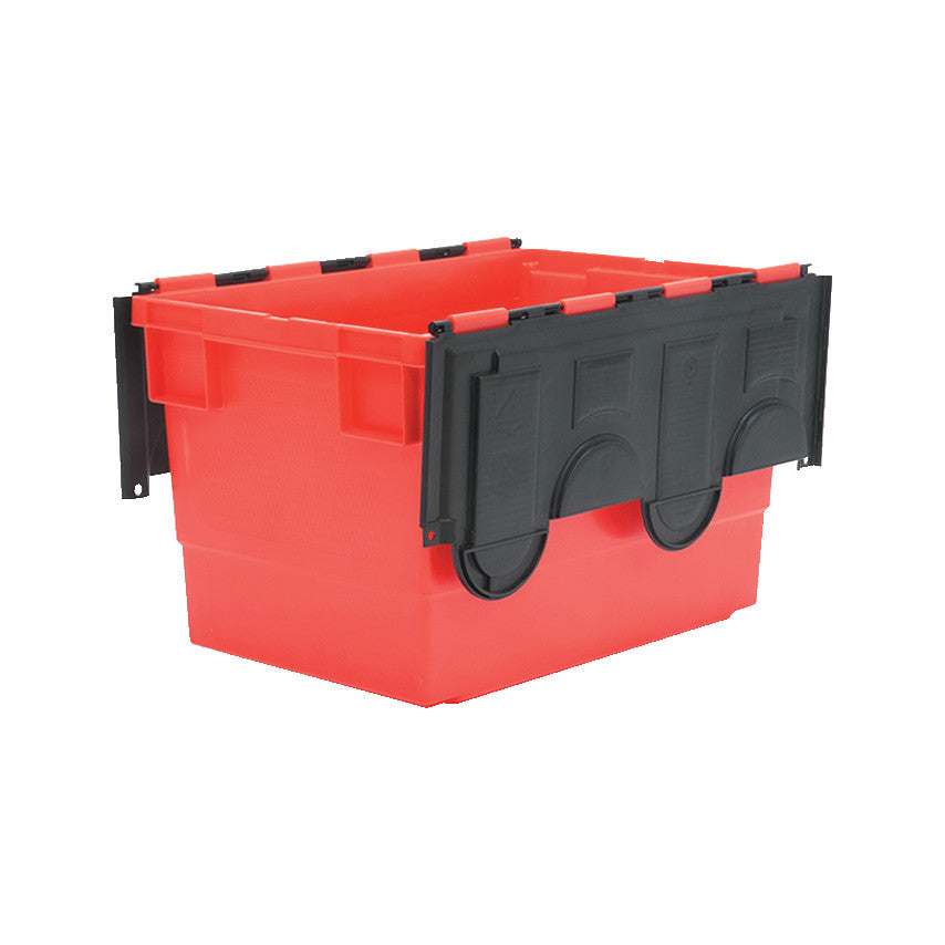 Euro Container with Lid, Red;Black, 600x400x335mm, 68L