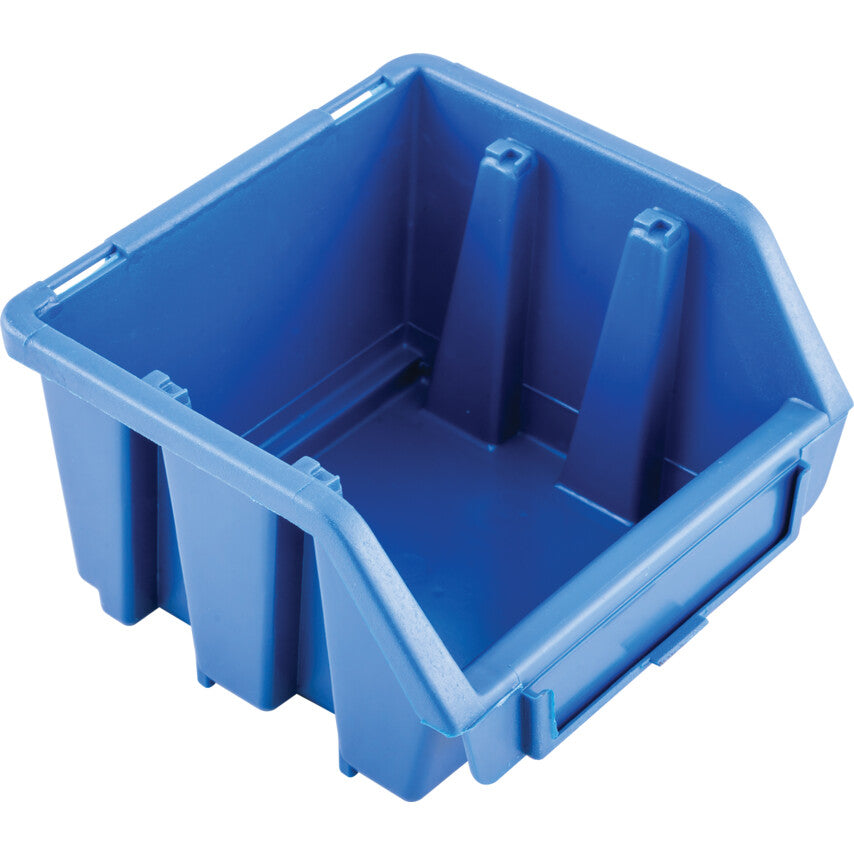 Storage Bins, Plastic, Blue, 116x112x75mm