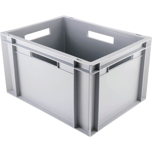 Euro Container, Plastic, Grey, 400x300x230mm