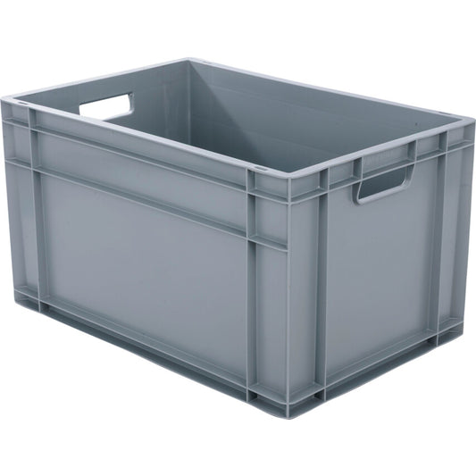 Euro Container, Plastic, Grey, 600x400x340mm