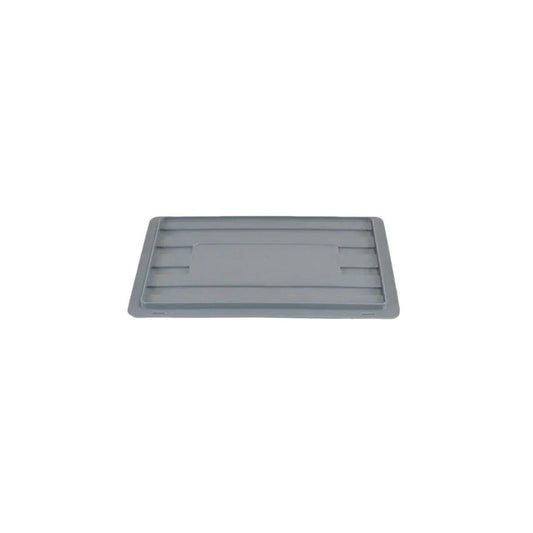 Euro Container Lid, Plastic, Silver Grey RAL 7001, 400x300mm