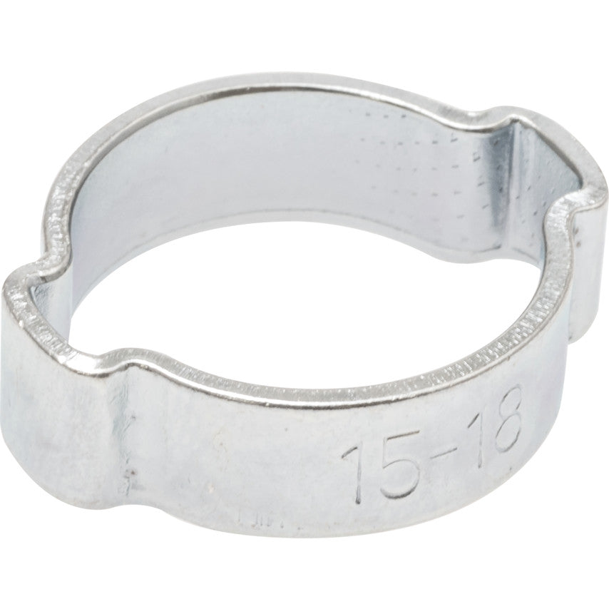 15-18mm TWO EAR STYLE ZINC PLATED O-CLIPS