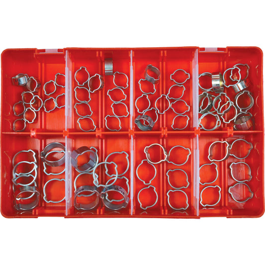 9-18 DOUBLE EAR O-CLIP ASSORTED SET 75-PCE