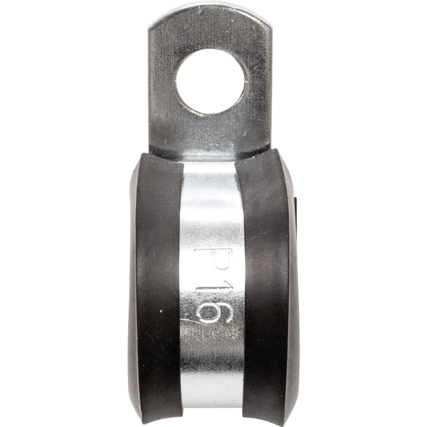 16mm ZINC PLATED P-CLIPS RUBBER LINED