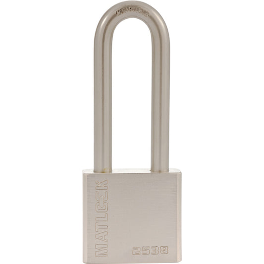 Keyed Padlock, Keyed Different, Hardened Steel, Silver, 50mm Width, Weatherproof