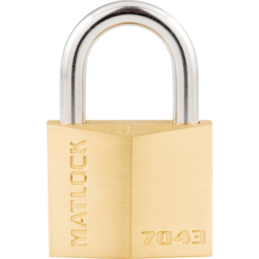 Keyed Padlock, Keyed Different, Brass, Bronze, 40mm Width, Weatherproof