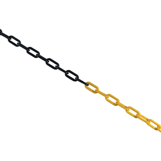 Chain Pack, Polyethylene, Black/Yellow, 8mm x 25m
