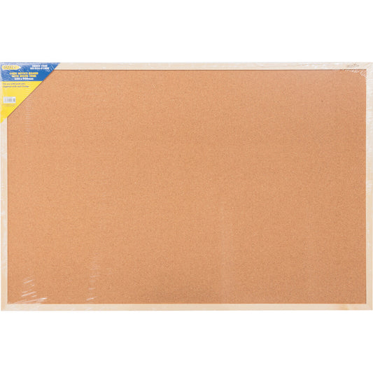 CORK NOTICE BOARD 600x900 mm WOOD TRIM
