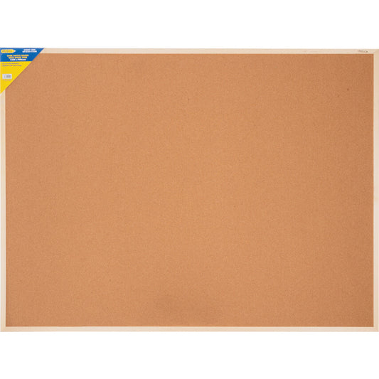 CORK NOTICE BOARD 1200x900mm WOOD TRIM