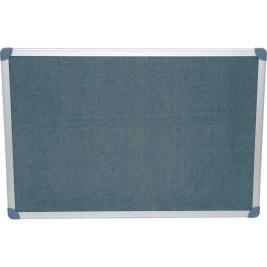 EXECUTIVE FELT NOTICE BOARD 900x600mm GRY/AL TRIM