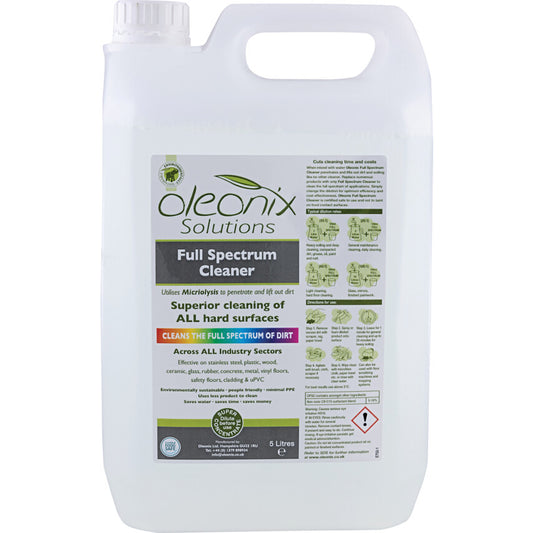 Full Spectrum, Multi Surface Cleaner, 5L, Screw Top Bottle, Concentrated, Fragrance Free
