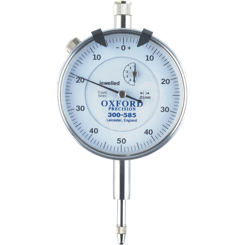 PLUNGER DIAL GAUGE 25mmx0.01mmx0-100 JEWELLED
