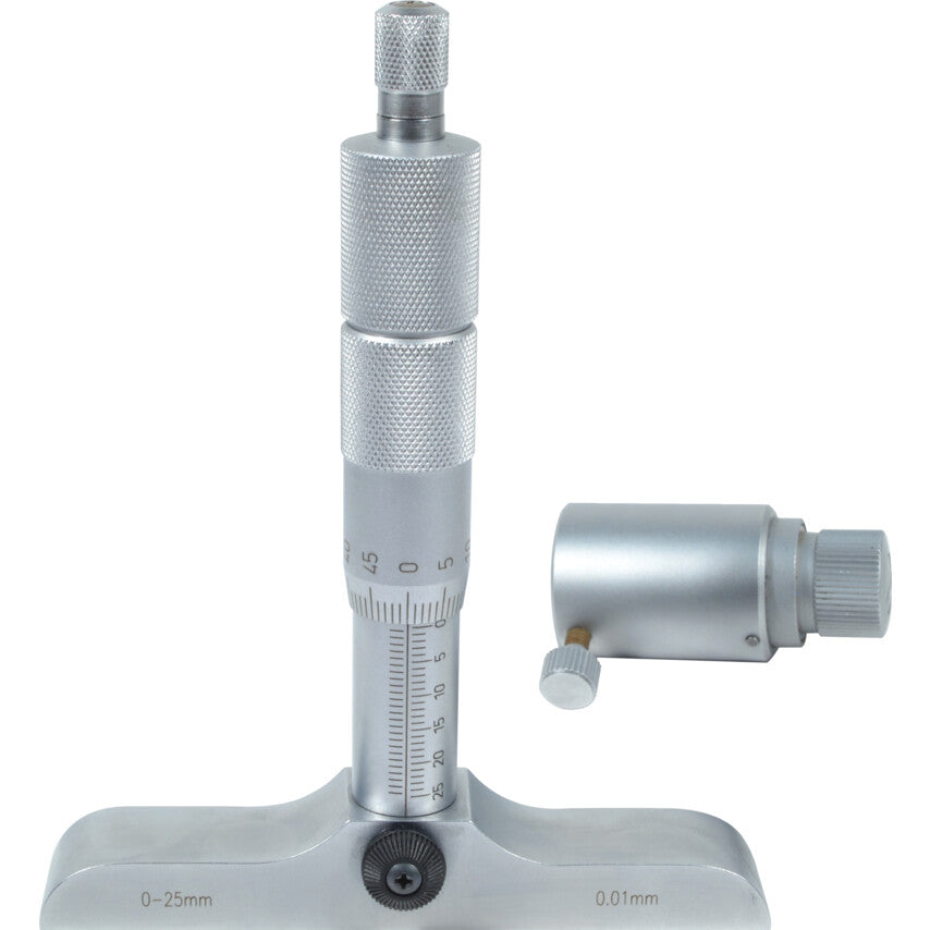 0-25mm FIXED ROD DEPTH MICROMETER 100mm