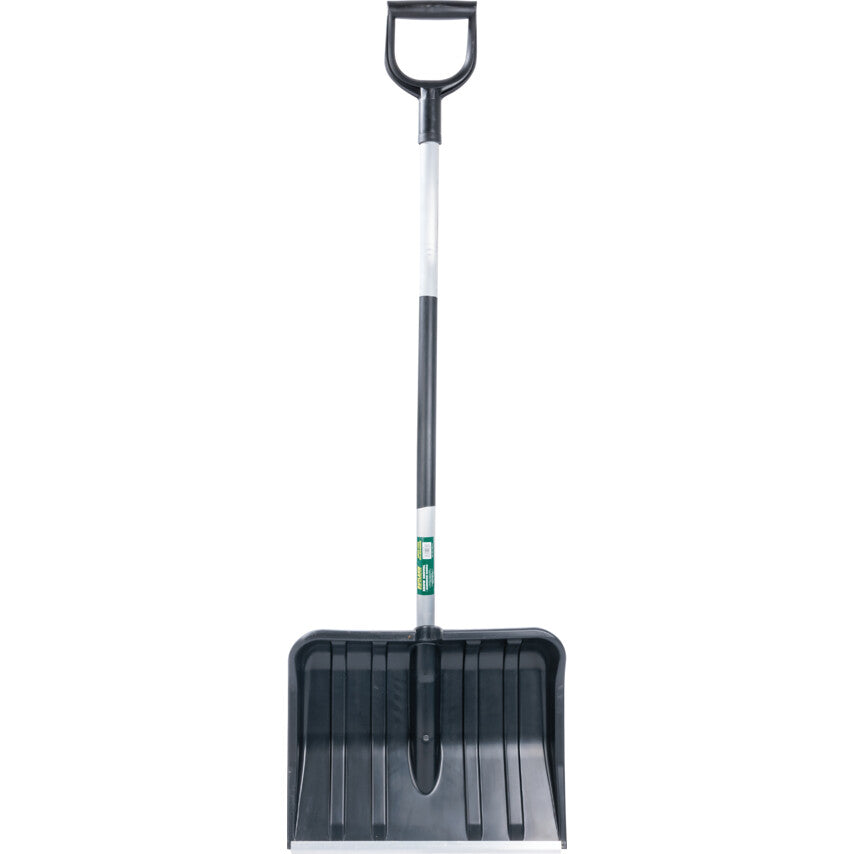 Snow Shovel, 1300mm Overall Length, D-Grip Handle, Impact Resistant ABS Plastic Blade